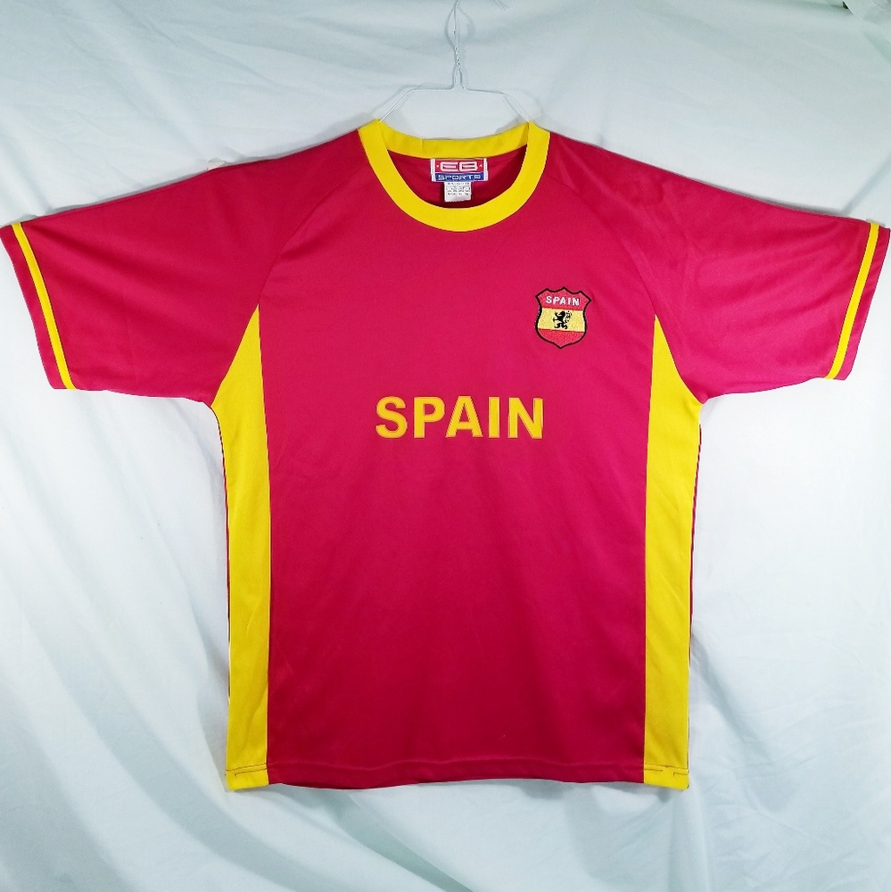 Spain Soccer jersey, EB Sports. Size: Medium.